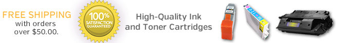 High-Quality Ink and Toner Cartridges - 100% Satisfaction Guaranteed